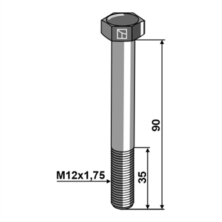 Maskinbolt M12x90 12.9